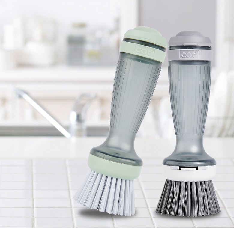 Brush With Soap Dispenser For Dishes