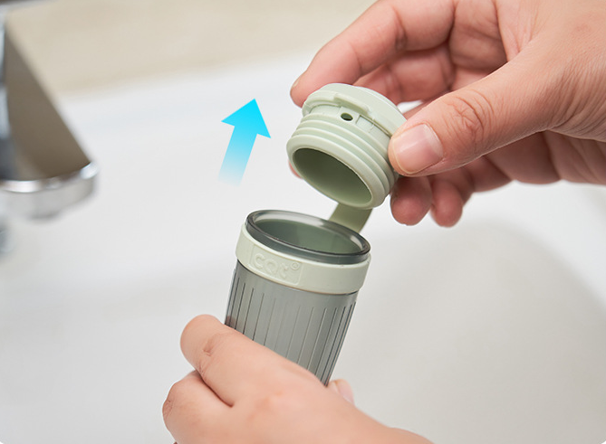 Brush With Soap Dispenser For Dishes