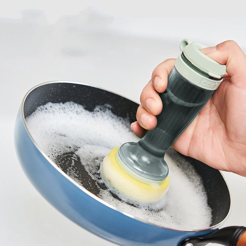 Brush With Soap Dispenser For Dishes